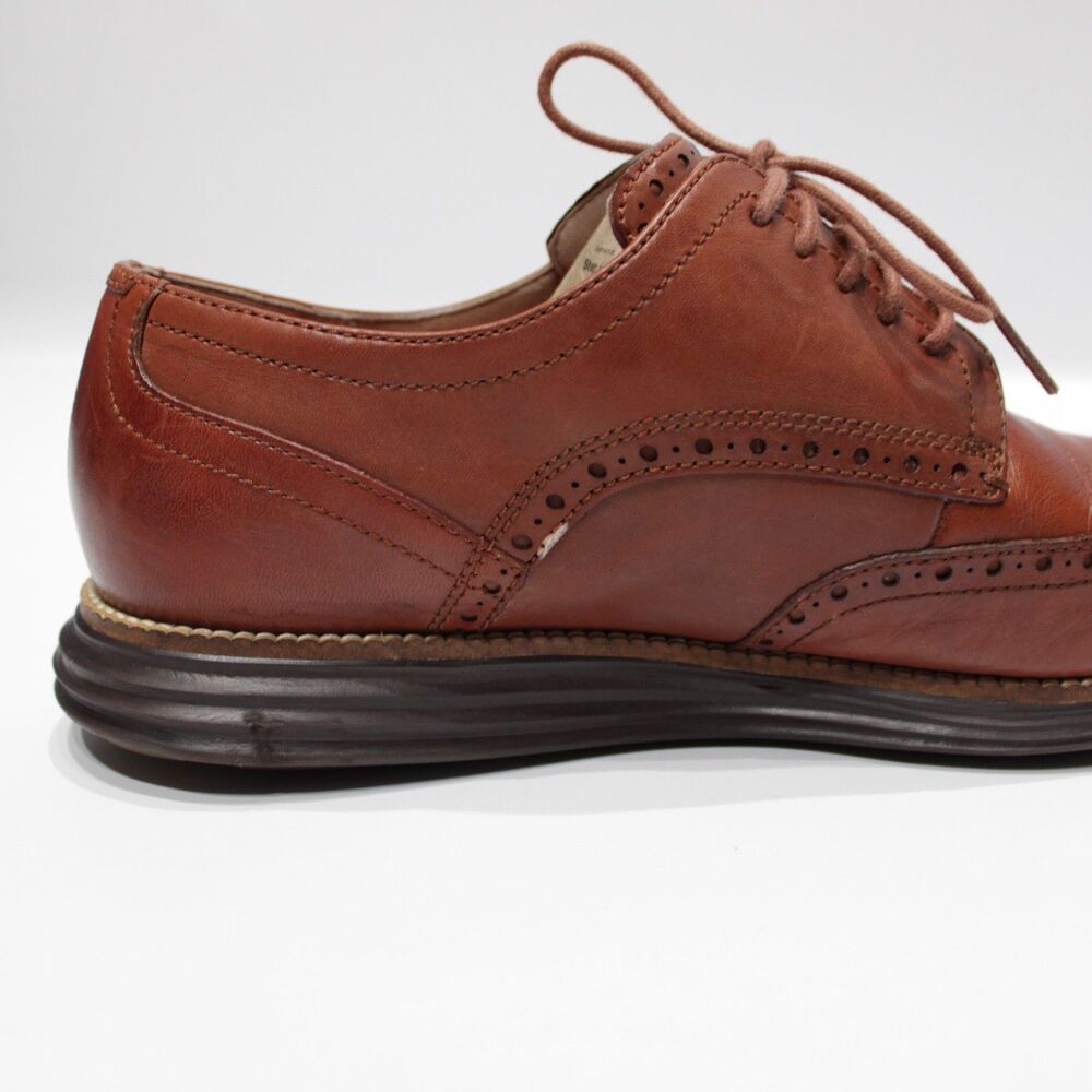 Cole Haan Original Grand Wingtip Oxford Shoes Brown Leather Men Size 10.5M - Picture 16 of 16